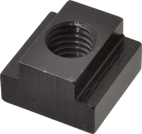 TE-CO - 5/8-11 Blind Tapped T Slot Nut - 3/4" Slot Width, 1-1/4 x 15/32" Base Width x Height, 1-1/4 x 3/4" OAL x Height - Apex Tool & Supply