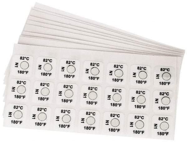 Tempil - 60°C Temp Indicating Label - 1 Rating - Apex Tool & Supply