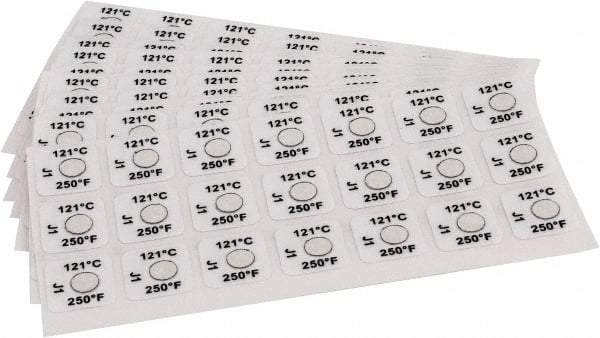 Tempil - 121°C Temp Indicating Label - 1 Rating - Apex Tool & Supply
