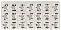 Tempil - 149°C Temp Indicating Label - 1 Rating - Apex Tool & Supply