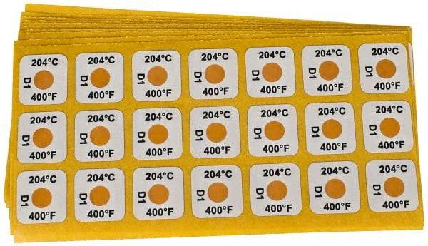 Tempil - 204°C Temp Indicating Label - 1 Rating - Apex Tool & Supply