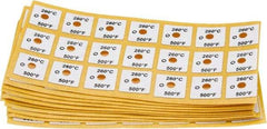 Tempil - 260°C Temp Indicating Label - 1 Rating - Apex Tool & Supply