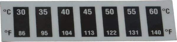 Tempil - 30°C Temp Indicating Label - 7 Ratings - Apex Tool & Supply