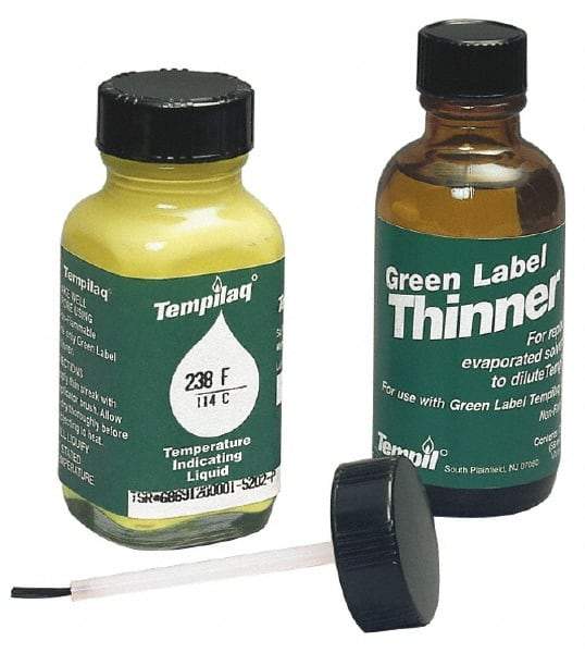 Tempil - 1,200°F Temp Indicating Liquid - 2 Ounce Container, 649°C - Apex Tool & Supply