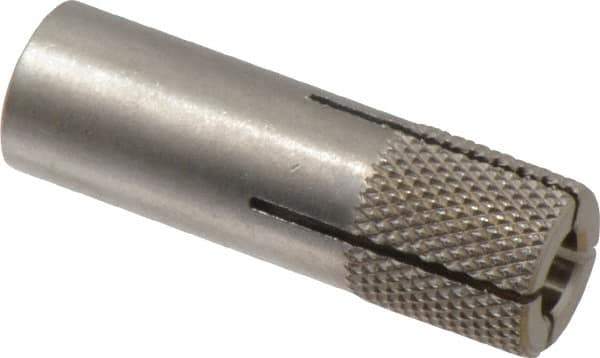 Red Head - 5/8" Diam, 5/8" Drill, 1-1/2" Min Embedment Drop-In Concrete Anchor - 303, 18-8 Stainless Steel, Slotted Drive, 3/4" Thread Length - Apex Tool & Supply
