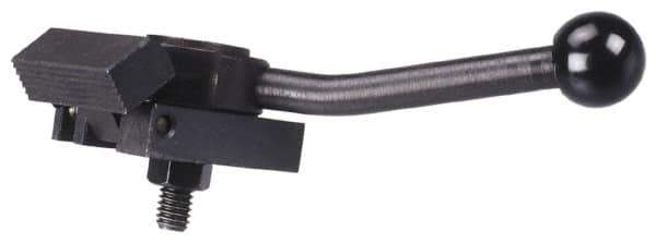 Gibraltar - 5/16-18 Stud, Extended Base, Steel Cam Action Clamp - 3-1/8" Base Len x 1" Base Height, 5" Len with Handle x 1-5/8" Height with Handle x 1-1/4" Overall Width, 1/8" Projection from Base - Apex Tool & Supply