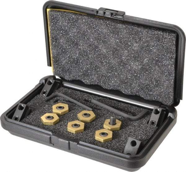 Mitee-Bite - 12 Piece Fixture Clamp T-Slot Kit with 5/8" Step Block, 7/16" T-Slot, 5/16-18 Stud Thread - 0.19" Nut Width - Apex Tool & Supply