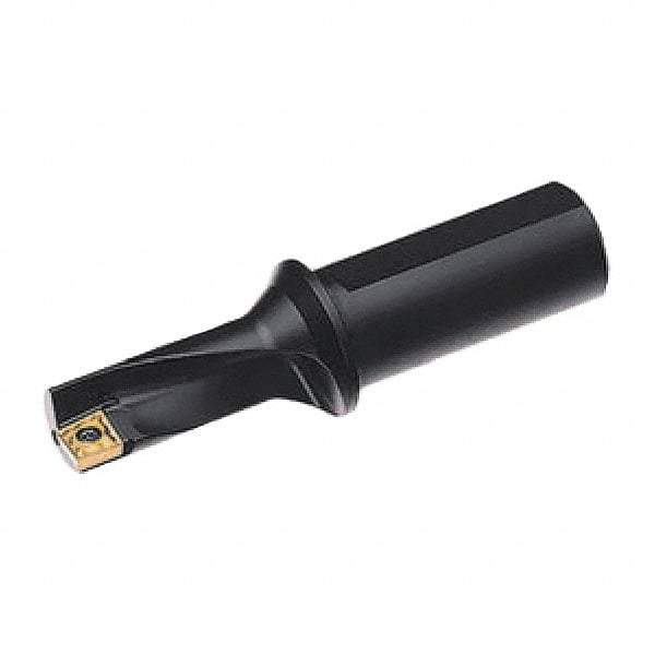 Allied Machine and Engineering - 0.71" Max Drill Depth, 2.25xD, 10mm Diam, Indexable Insert Drill - 1 Insert, 3/8" Shank Diam, Straight Shank - Apex Tool & Supply