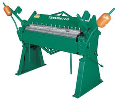 Tennsmith - 96 Inch Bending Length, Floor Machine Box and Pan Brake - 137 Inch Wide, 53 Inch Deep, 60 Inch High - Apex Tool & Supply