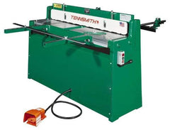 Tennsmith - 52-1/4 Inch Long Blade, Hydraulic Power Floor Shear - 61 Inch Wide x 25 Inch Deep x 42 Inch High, 0.0394 Inch Stainless Steel Capacity, 0.0630 Inch Mild Steel Capacity, 30 Inch Back Gauge Range - Apex Tool & Supply