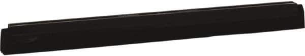 Vikan - 20" Foam Rubber Blade Squeegee Refill - Double Edge, Black, Plastic Holder - Apex Tool & Supply