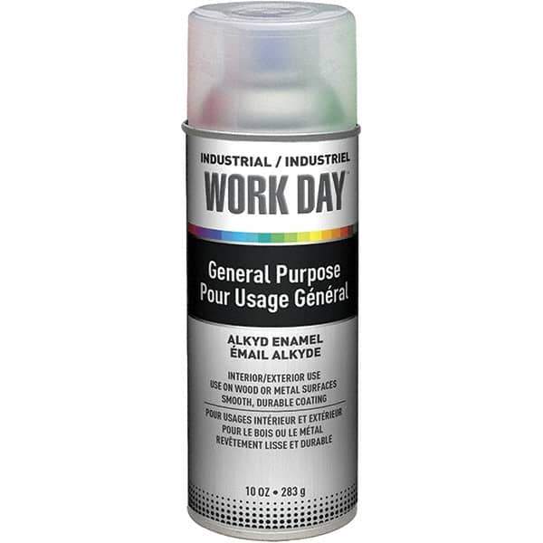 Krylon - Clear, Gloss, Enamel Spray Paint - 9 to 13 Sq Ft per Can, 10 oz Container, Use on Ceramics, Glass, Metal, Plaster, Wood - Apex Tool & Supply