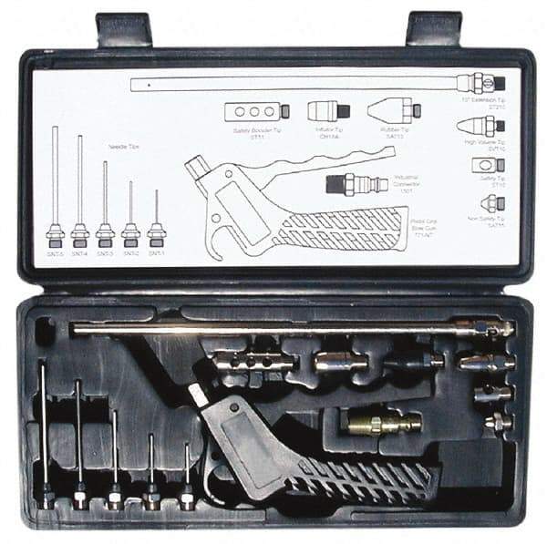 Coilhose Pneumatics - Plastic Blow Gun Kits - 1/4 Inlet, 150 Max psi - Apex Tool & Supply