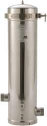 3M Aqua-Pure - 2 Inch Pipe, MNPT End Connections, 9-3/4 Inch Long Cartridge, 39.5 Inch Long, Cartridge Filter Housing without Cartridge - 12 Cartridges, 96 Max GPM Flow Rate, 125 psi Max Working Pressure, 316L Grade, Commercial Filter Housing - Apex Tool & Supply