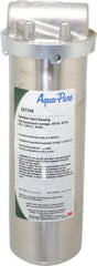 3M Aqua-Pure - 3/4 Inch Pipe, FNPT End Connections, 9-3/4 Inch Long Cartridge, 12.03 Inch Long, Cartridge Filter Housing without Pressure Relief - 1 Cartridge, 1-10 Max GPM Flow Rate, 300 psi Max Working Pressure, 304 Grade, Standard Housing - Apex Tool & Supply