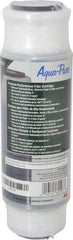 3M Aqua-Pure - 3" OD, 5µ, Cellulose Fiber Carbon & Scale Cartridge Filter - 9-3/4" Long, Reduces Dirt, Rust, Tastes, Odors & Scale - Apex Tool & Supply