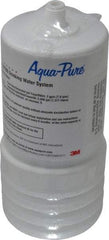 3M Aqua-Pure - 3-1/16" OD, 5µ, Cellulose Fiber 2/Pk. Replacement Cartridge for AP200 - 6-15/16" Long, Reduces Sediments, Tastes, Odors & Chlorine - Apex Tool & Supply