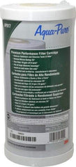 3M Aqua-Pure - 4-1/2" OD, 25µ, Large Diameter Carbon Cartridge Filter - 9-3/4" Long, Reduces Sediments, Tastes, Odors & Chlorine - Apex Tool & Supply