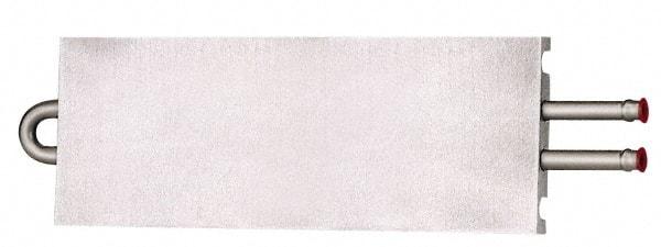 Lytron - 12" Long x 3-1/2" High, Beaded Connection Stainless Steel Tube Cold Plate - 3/8 OD Tube, 2-Pass Fluid Path, Deionized Water or Corrosive Fluids Cooling, 1/2" Thick - Apex Tool & Supply