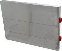 Lytron - 11" Long x 7.8" High, 9/16" 18UNF 3B Connection Aluminum Tube Cold Plate - 9/16 OD Tube, U Fluid Path Fluid Path, Ethylene Glycol & Water Mixture EGW Cooling, 3/4" Thick - Apex Tool & Supply
