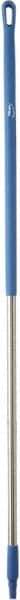 Vikan - 59 x 1-1/4" Aluminum Squeegee Handle - European Threaded Connection, Blue - Apex Tool & Supply