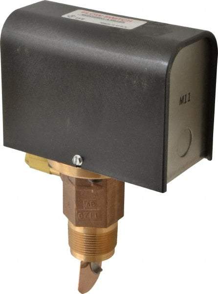 McDonnell & Miller - 300 psi, Brass Housing, General Purpose Flow Switch - 7.7 Flow Set Point, 4.8 to 998 GPM - Apex Tool & Supply