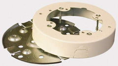 Wiremold - 1 Gang, (5) 1/2" Knockouts, Steel Round Device Box - 4-3/4" Overall Height x 4-3/4" Overall Width x 1" Overall Depth - Apex Tool & Supply