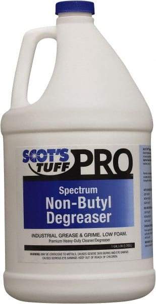 Scot's Tuff - 1 Gal Bottle Cleaner/Degreaser - Liquid, Concentrated, Low Sudsing, Pleasant - Apex Tool & Supply