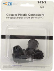 Tyco/Amp - Panel Mount Plug and Receptacle Kit - 13 to 9 AWG Compatible Wire Size - Apex Tool & Supply