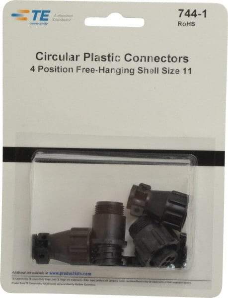 Tyco/Amp - Panel Mount Plug and Receptacle Kit - 11 to 4 AWG Compatible Wire Size - Apex Tool & Supply