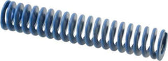 Associated Spring Raymond - 1" Hole Diam, 1/2" Rod Diam, 5" Free Length, Blue Die Spring - 240 Lb Max Deflection, 2.5" Max Deflection, Medium Duty, Chromium Alloy Steel - Apex Tool & Supply