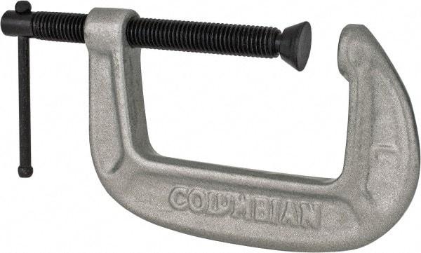 Wilton - Light-Duty 3" Max Opening, 2" Throat Depth, Ductile Iron Standard C-Clamp - 1,430 Lb Capacity, 0" Min Opening, Standard Throat Depth - Apex Tool & Supply