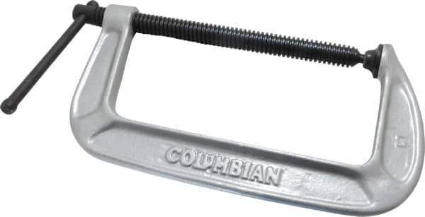 Wilton - Light-Duty 8" Max Opening, 4" Throat Depth, Ductile Iron Standard C-Clamp - 1,700 Lb Capacity, 0" Min Opening, Standard Throat Depth - Apex Tool & Supply