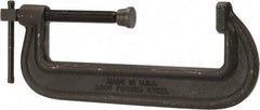 Wilton - Heavy-Duty 10" Max Opening, 2-7/8" Throat Depth, Forged Steel Standard C-Clamp - 13,750 Lb Capacity, 6" Min Opening, Standard Throat Depth, Cold Drawn Steel Screw - Apex Tool & Supply