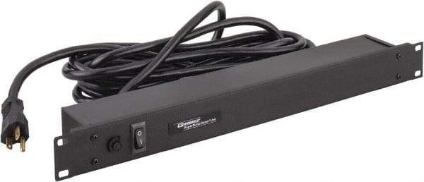 Wiremold - 6 Outlets, 120 Volts, 20 Amps, 15' Cord, Power Outlet Strip - Rack Mount, 6 Back NEMA Configuration, 19" Strip, cULus Recognized - Apex Tool & Supply