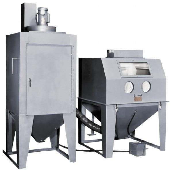 Trinco - 53" Wide x 78" High x 49" Deep Pressure Sandblasting Unit - Working Dimensions 48" Wide x 36" High x 48" Deep - Apex Tool & Supply