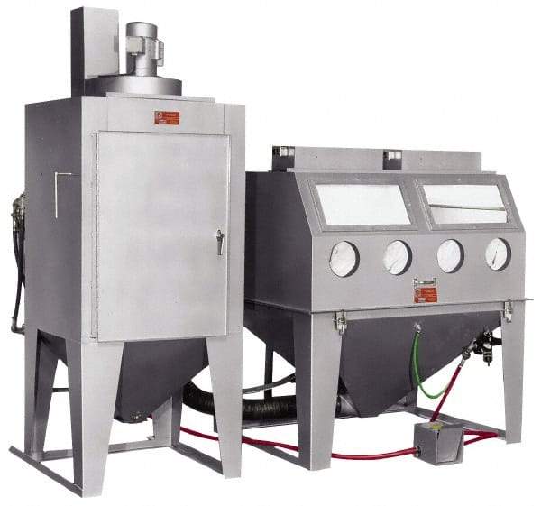 Trinco - 52" Wide x 71" High x 77" Deep Pressure Sandblasting Unit - Working Dimensions 60" Wide x 31" High x 48" Deep - Apex Tool & Supply
