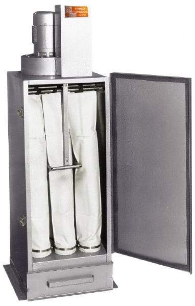 Trinco - 1/2 hp, 400 CFM Sandblaster Dust Collector - 64" High x 22" Deep x 20" Diam - Apex Tool & Supply