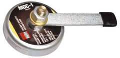 Bessey - 250 Amps Grounding Capacity, 3-1/2" Diam, 2" High, 55 Lb Max Pull Force, Magnetic Welding & Fabrication Ground Clamp - 55 Lb Average Pull Force, 3-1/2" Long, Round Cup Magnet, Brass Stud - Apex Tool & Supply
