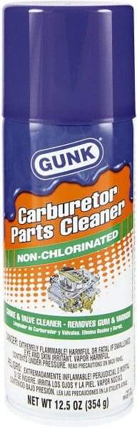 Gunk - Nonchlorinated Carburetor & Parts Cleaner - 15 oz Aerosol Can - Apex Tool & Supply