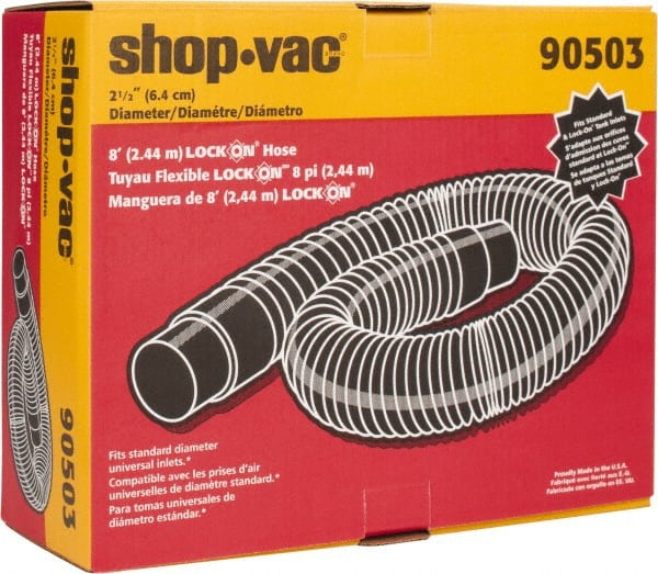 Shop-Vac - 8' Hose Length, 2-1/2" Hose - Apex Tool & Supply