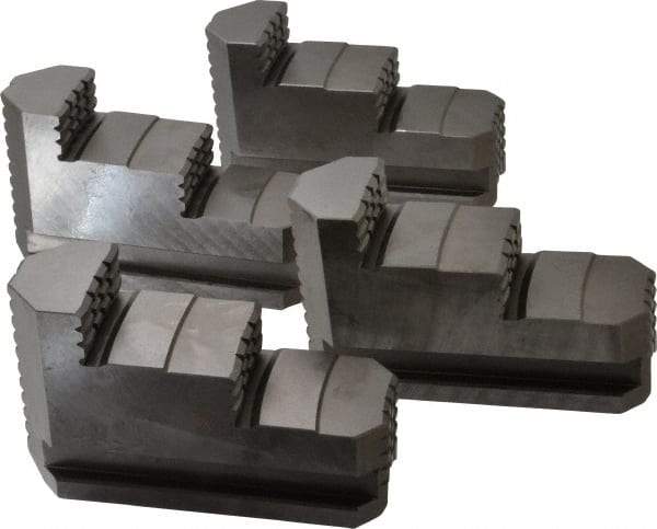 Bison - 20" Max Chuck Diam Compatibility, Steel Master Jaws - 2.0472" Wide x 6" Long x 3.6811" High - Apex Tool & Supply
