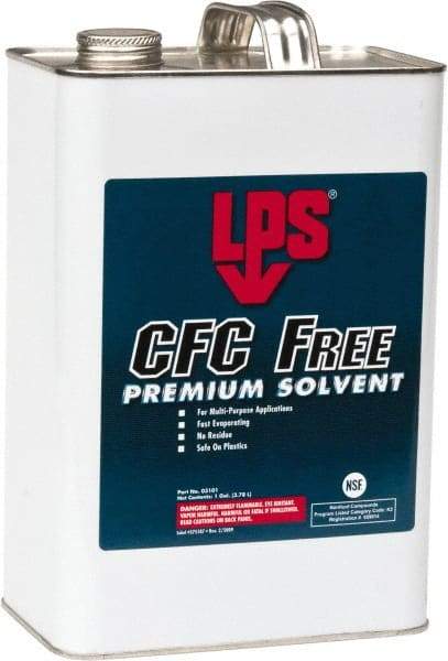 LPS - 1 Gallon Bottle Contact Cleaner - 0°F Flash Point, Flammable, Food Grade, Plastic Safe - Apex Tool & Supply