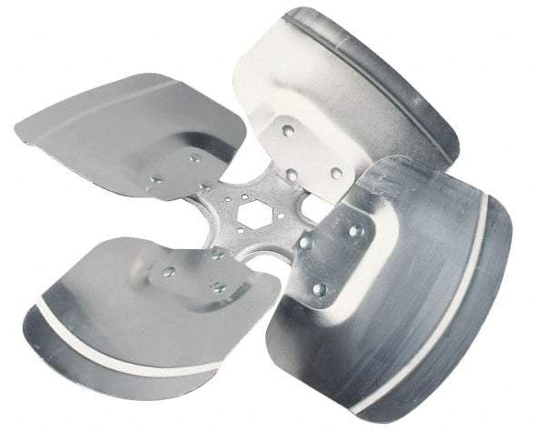 Made in USA - 24" Blade Diam, Commercial Fan Blade - Clockwise Rotation, 4 Blades - Apex Tool & Supply