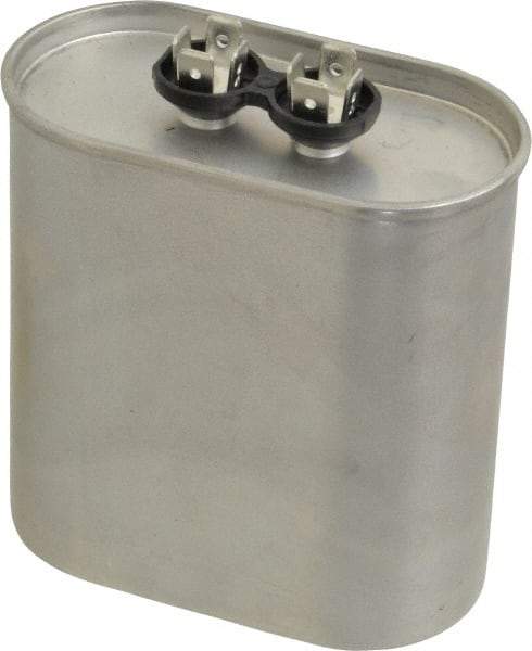 Value Collection - 60 Microfarad Motor Capacitor - 440 Volts, 3.66" Wide x 1.97" Deep x 3-3/4" High - Apex Tool & Supply