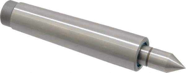 Royal Products - MT2 Taper Shank, 0.7" Head Diam 690 Lb Capacity Live Center - 5,000 Max RPM, 1/8" Head Length, 0.39" Point Diam, 7/8" Point Len, 540 Lb Max Workpc, 3-15/16" OAL, Standard Point - Apex Tool & Supply