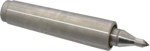 Royal Products - MT3 Taper Shank, 15/16" Head Diam 575 Lb Capacity Live Center - 5,000 Max RPM, 0.55" Point Diam, 1.1563" Point Len, 260 Lb Max Workpc, 4-27/32" OAL, 1/4" Tip Diam, Long Point - Apex Tool & Supply