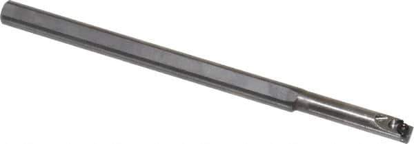 Carmex - Internal Thread, Right Hand Cut, 1/4" Shank Width x 1/4" Shank Height Indexable Threading Toolholder - 100mm OAL, 06IR Insert Compatibility, SI Toolholder - Apex Tool & Supply