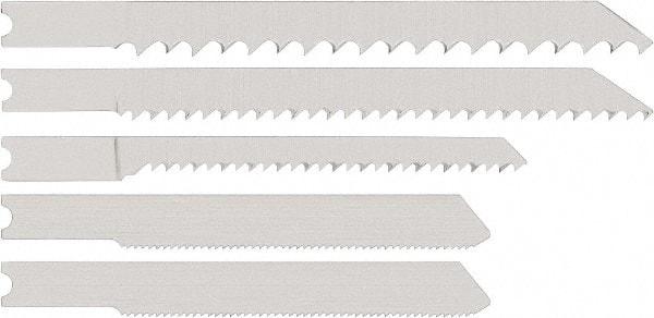 DeWALT - 15 Piece, 3" to 4" Long, 5 to 12 Teeth per Inch, Bi-Metal Jig Saw Blade Set - Toothed Edge, U-Shank - Apex Tool & Supply