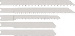 DeWALT - 15 Piece, 3" to 4" Long, 5 to 12 Teeth per Inch, Bi-Metal Jig Saw Blade Set - Toothed Edge, U-Shank - Apex Tool & Supply